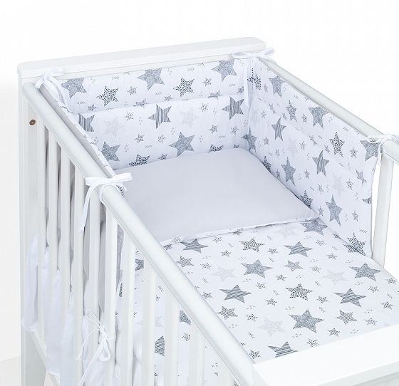 3- dielna posteľná bielizeň pre bábätka STARMIX/ sivá