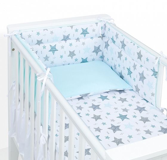 3- dielna posteľná bielizeň pre bábätka STARMIX/ tyrkysová