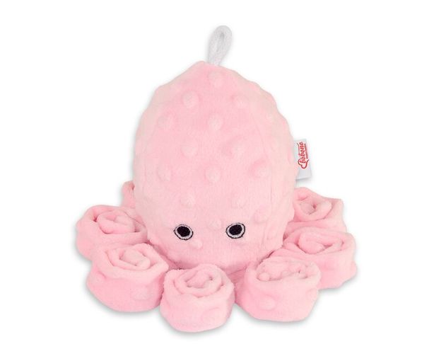Chobotnička MINKY MALÁ s hrkálkou - ružová