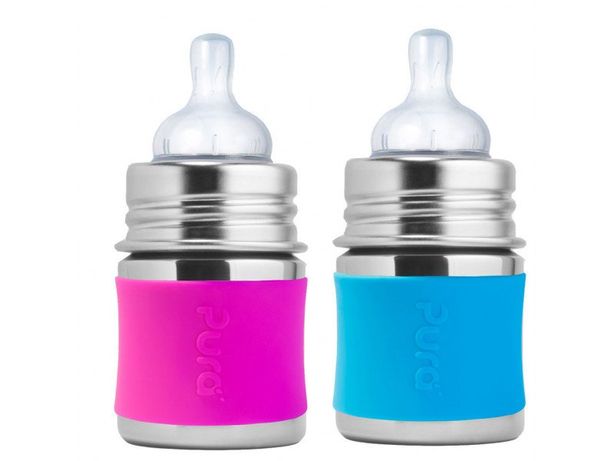 Dojčenská nerezová fľaša Pura 150ml - viac farieb