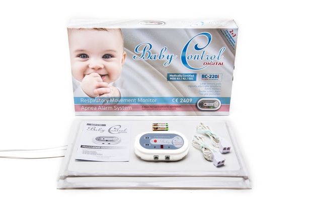 Monitor dychu Baby Control BC-220i, pre dvojčatá s 2x1 senzorovými podložkami